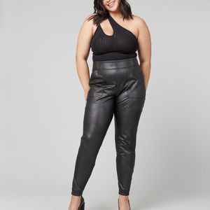 Spanx Faux Leather Joggers Size Small
